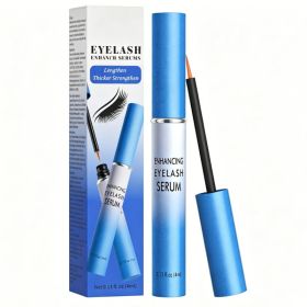Eyelash Growth Serum,Eyelash Serum Black Thick Eyelash Serum Long Curling,Peptide Lash Enhancer For Longer, Thicker Lashes & Brows,4ml (Option: Blue)