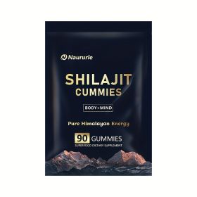 Shilajit Gummies Pure Himalayan Energy Superfood Supplement 90 Count Body & Mind Support (Option: 1)